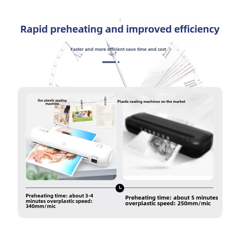 SL280 المنزل مكتب A4 المهنية آلة ختم البلاستيك الساخنة والباردة Lamming العالمي التسخين السريع صور وثيقة Laminat
