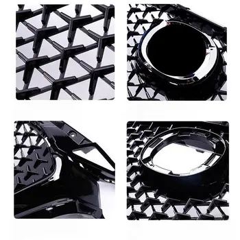 適用於馬自達3 Axela 2014-2016款的汽車上保險桿進氣罩散熱器網狀格柵改裝黑色蜂巢狀賽車格柵 8 最佳銷售 馬自達3前格柵 - №3