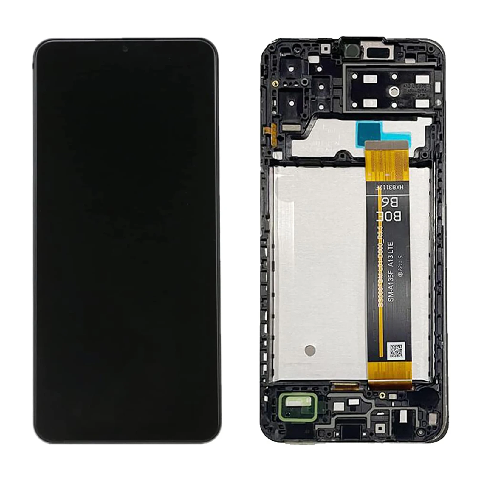 Screen Replacement for Samsung A13 4G with Frame, LCD Display Assembly, Repair Tool Included