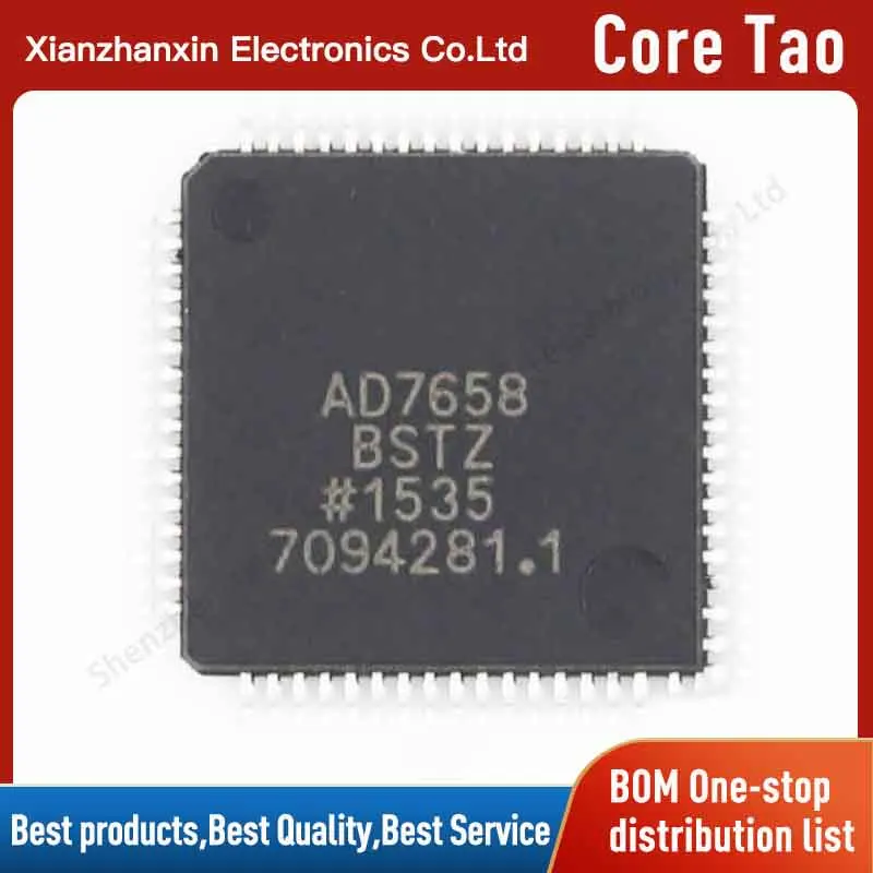 1pcs/lot AD7658BSTZ AD7658  QFP64 Da converter  chip