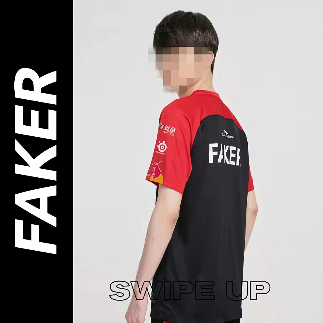 

Популярная Игра LOL SKT T1 2023 комплект команды LCK игроки S11 Униформа Faker и Zeus Oner Спортивная футболка с коротким рукавом Большие размеры искусственная Новинка