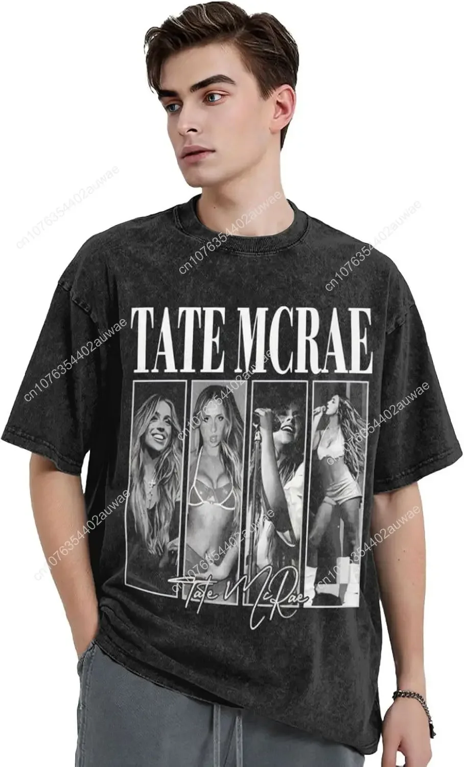 Tate McRae Singer Fashion Athletic Tops for Mens Vintage Oversize T-Shirts Funny Men Tees