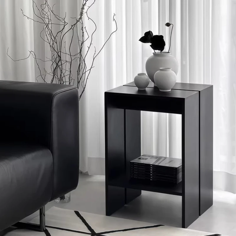 Mesa De centro italiana negra, almacenamiento De lujo, Mesa De centro nórdica De póker, Mesa De Centro minimalista Vintage, muebles para el hogar