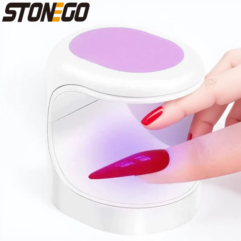 ミニLEDネイルドライヤーUVランプ ジェルネイル用 速乾ネイルツール ポータブル片手ネイルドライヤー