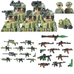 Military Figures Ukrainian Special Forces Building Blocks Army Soldier City Police Assault SWAT Weapons Vest Bricks Children Toy