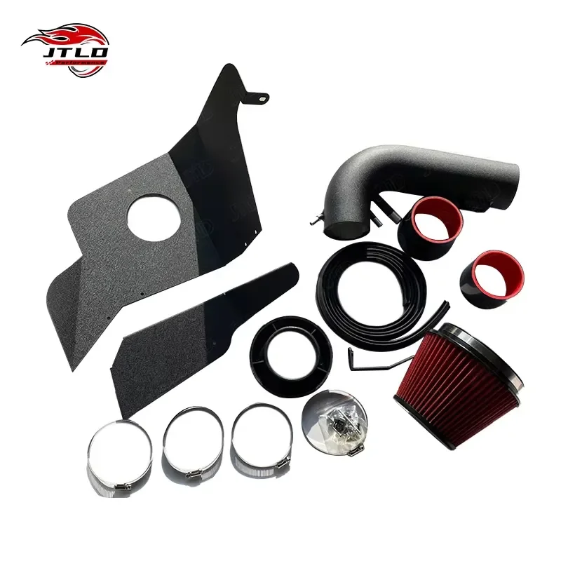 Premium Aluminum Cold Shield Air Intake Filter Kit for Ford Mustang 5.0 L V8 2015 2016 2017 Boost Induction