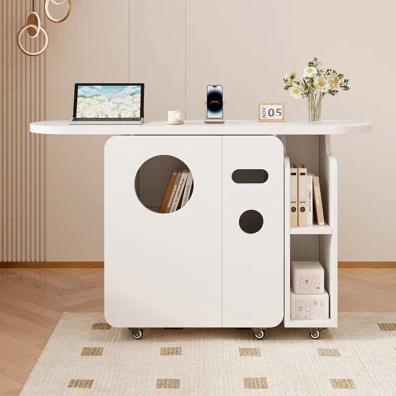 Removable rotating bedside table bedroom home sofa coffee table