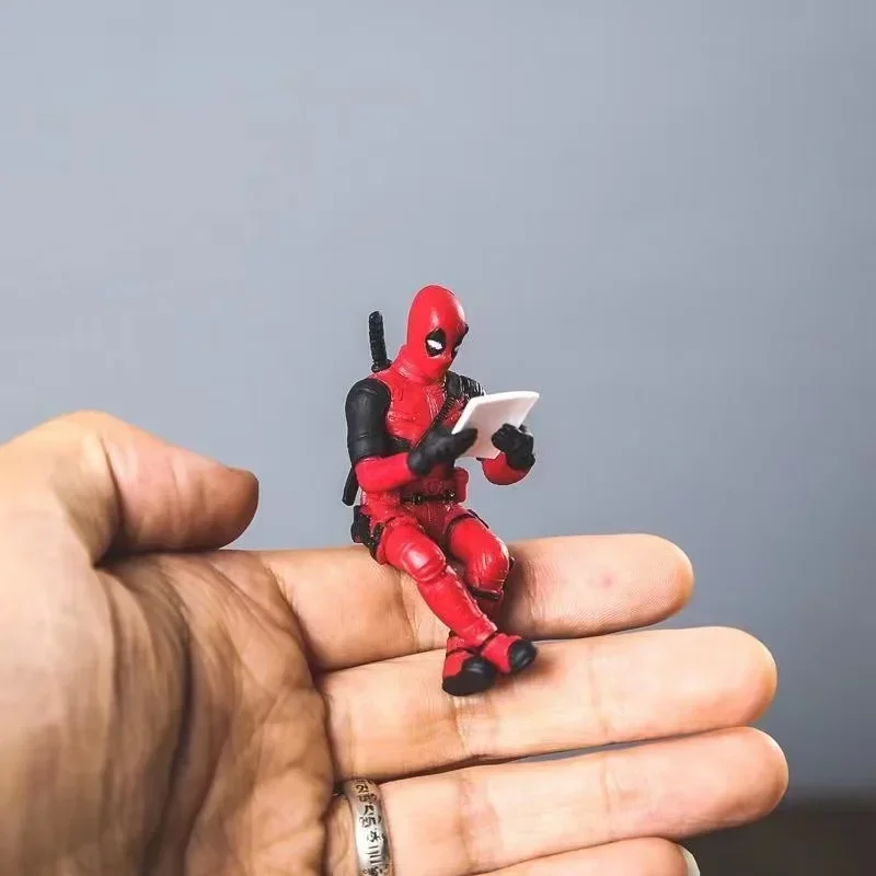 Marvels Movie Superhero Deadpools Action Figures PVC Mini Doll Car Decoration Cartoon Figurine Collection Model Toy - view 3