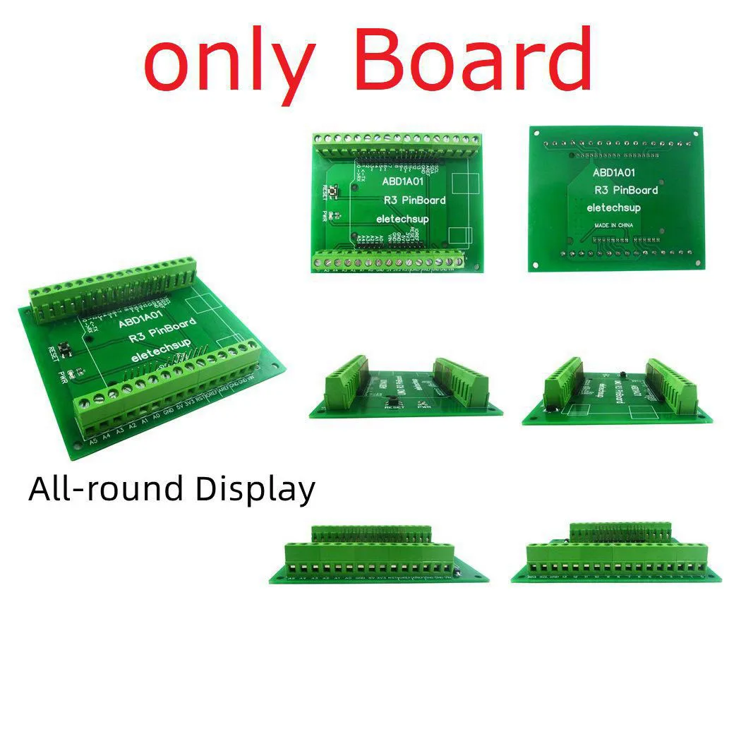 5PCS For R3  Expansion Board DIN Rail Mount Screw Terminal Module for Arduiuo PLC Industrial Control equipment modificatio