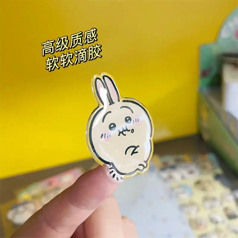 Chiikawass Sticker Hachiware Usagi Creative Drop Glue Stereo Sticker Decorative Computer with Diy Decorative Stickers Girl Gifts image 6