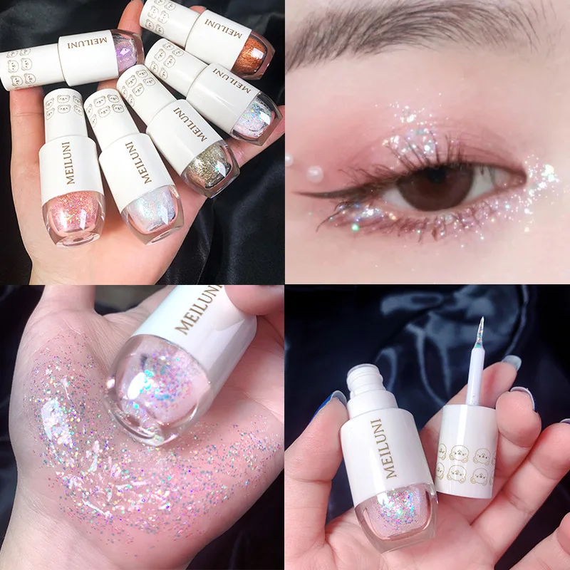 MEILUNI Ombretto liquido stellato Liquido lucido Glitter Paillettes Popping Ins A Tear