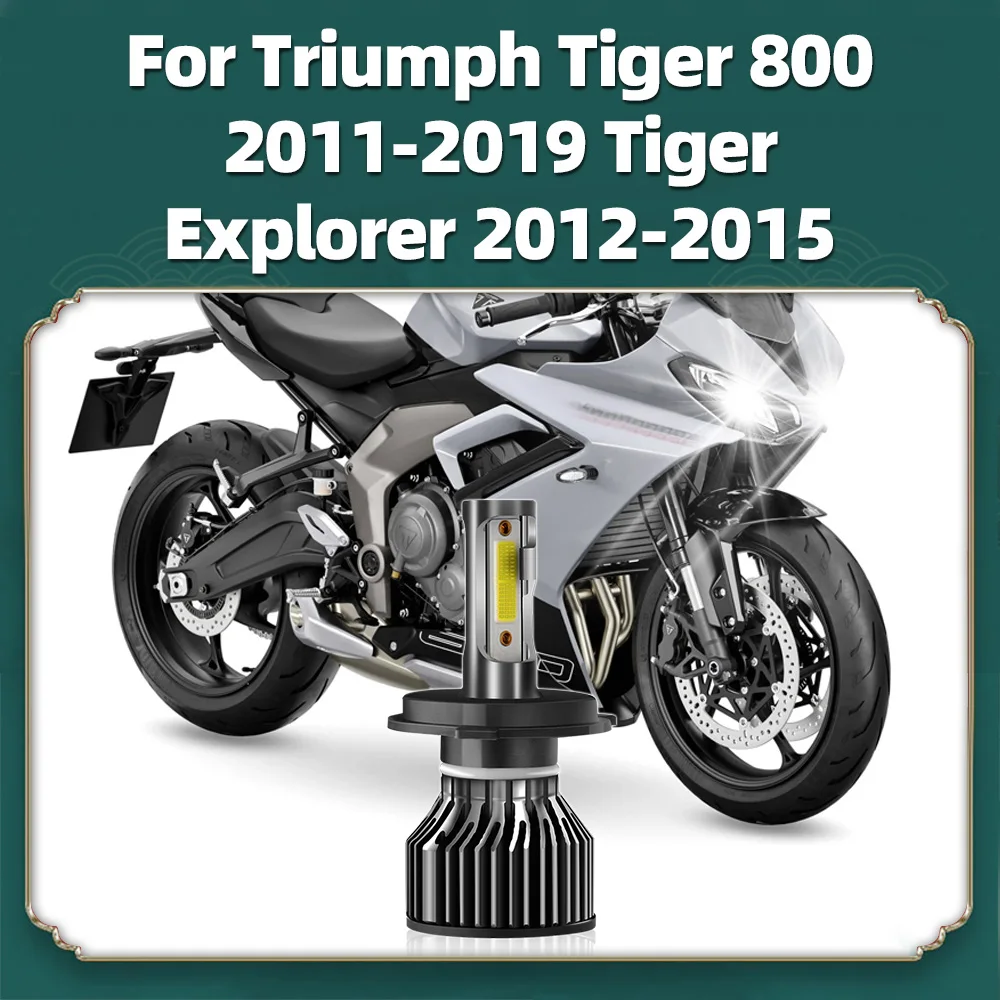

1x мотоциклетная светодиодная фара H4 для Triumph Tiger 800 2011-2019 Tiger Explorer 2012 2013 2014 2015 супер яркая 10000LM мотолампа