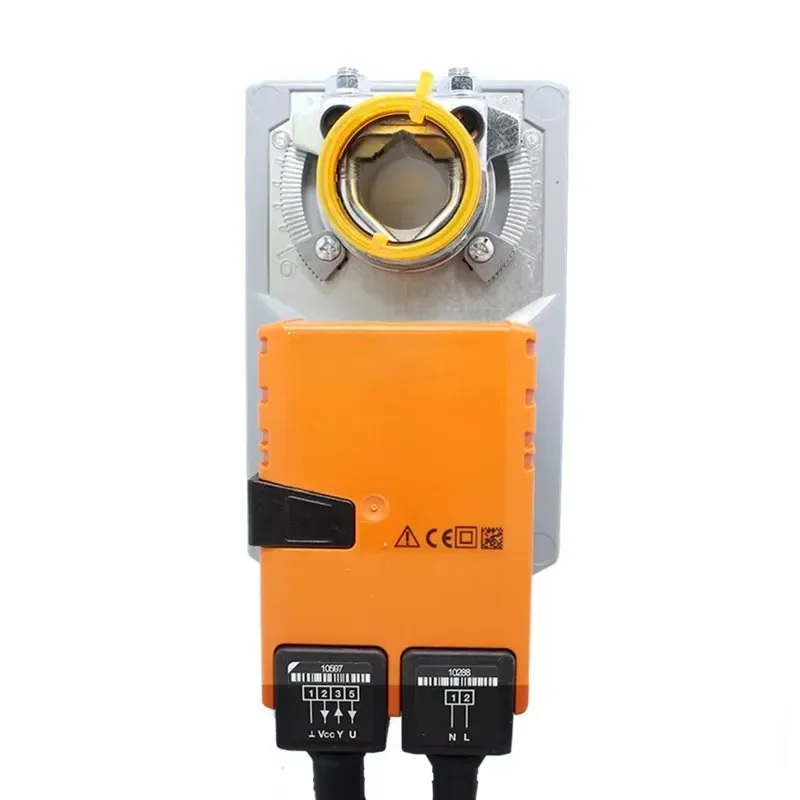 Actuated Damper Actuator 20Nm Torque AC 100 to 240V Modulating 2 to 10V Signal IP54 for HVAC Air System Control