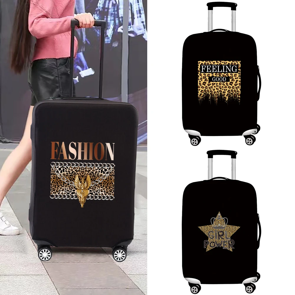 

18 - 32 Inch Portable Luggage Cover Trolley Case Leopard Series Travel Outdoor Holiday Essentials Luggage Protector Cover Unisex