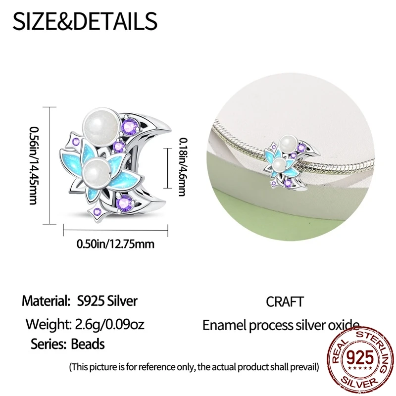 925 Sterling Silver Luminous Color Changing Series-Firefly Pendant Fit Original Pandora Bracelet For Women Birthday Jewelry Gift