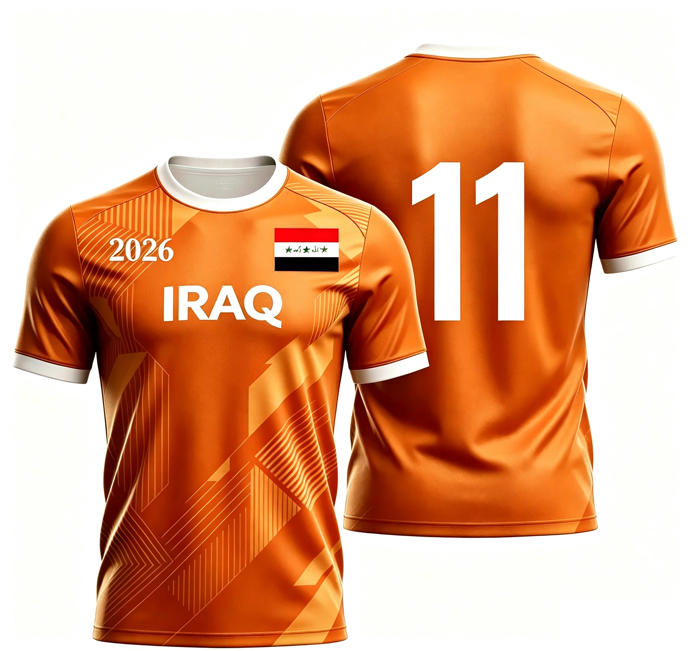 Iranian style 2026 special fan jersey, green flag printed football shirt, men's sports top