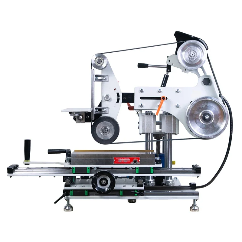 Multi-Function Belt Sander Vertical/Horizontal Dual-Use Belt Grinder with Flat Grinding Capability 1800*50MM Sanding(Customized)