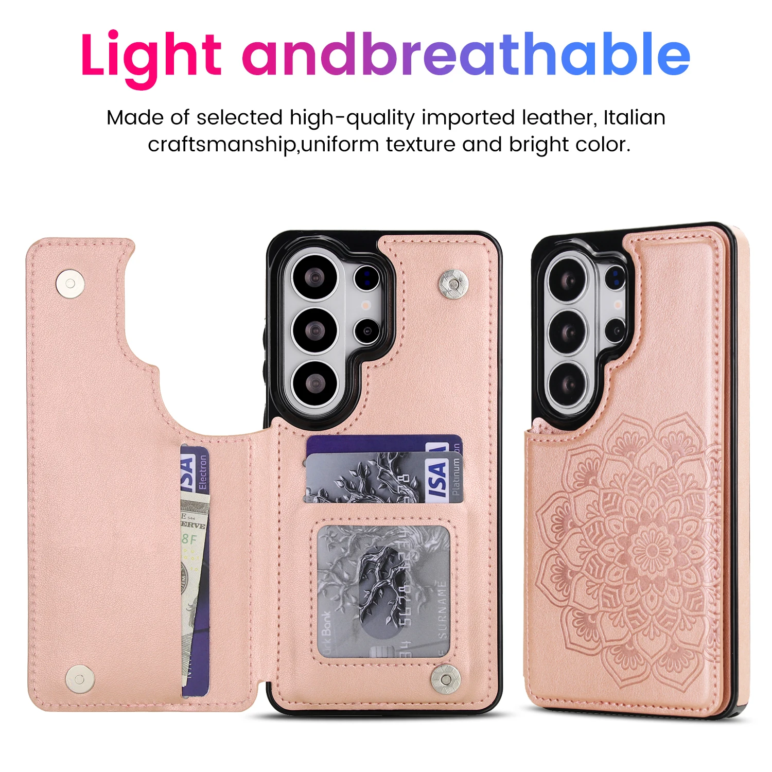 Luxury Wallet Leather Magnetic Cards Solt Phone Case For Samsung Galaxy S26 S25 S24 S23 S22 Ultra Plus A36 A56 A16 A26 5G Cover