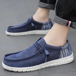 Summer Light Dude Shoes Men Canvas Casual Shoes 2023 Breathable Comfortable New Big Size 48 49 50 Dropshipping