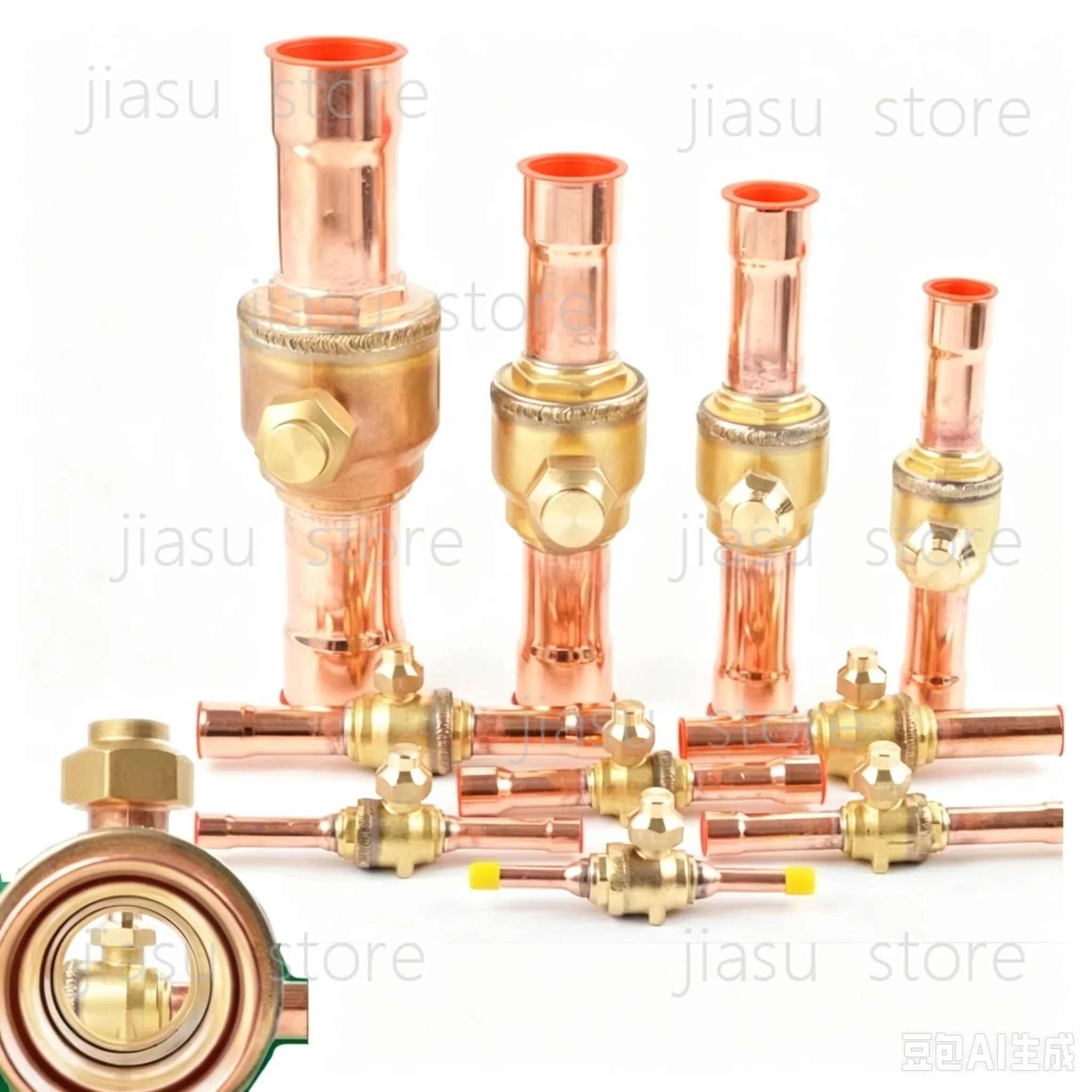 1PCS Refrigerant Ball Valve SGB Air Conditioning Cold Storage Shut-Off Valve 1012 22mm Refrigerantion Valve