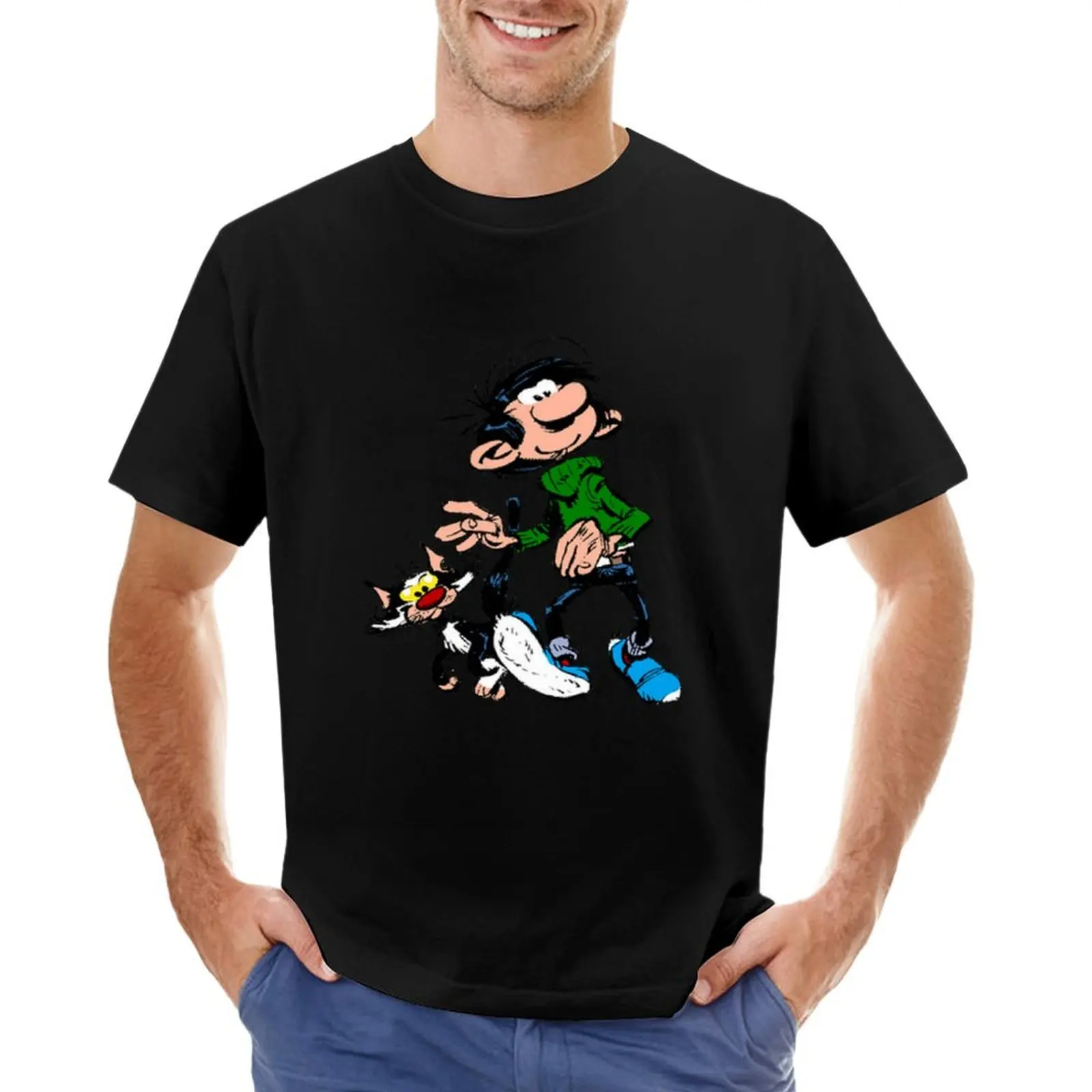 Gaston Lagaffe T-Shirt shirts graphic tees anime figures graphic t shirt vintage vintage t shirt men