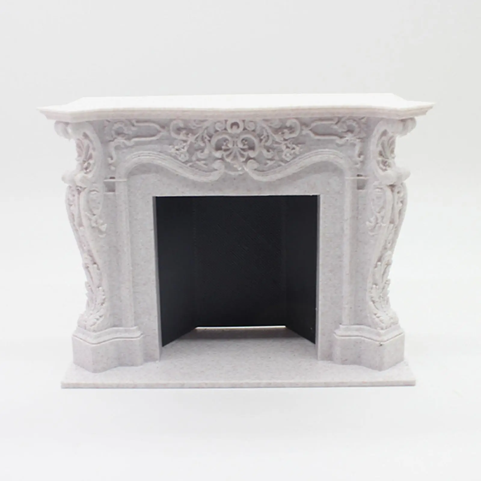 1/12 Dollhouse Mini Fireplace Pretend Play DIY Accessory Photo Props for DIY Model Furnishings Window Display Gift Handcraft