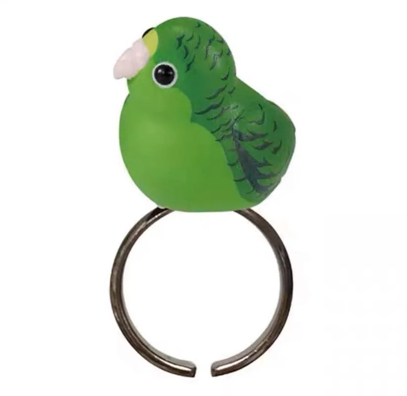 Original Bandai Gashapon Figure Anime Cute Mini Bird Ring Birdcage Figurine Kawaii Action Figure Capsule Toys Girls Gift