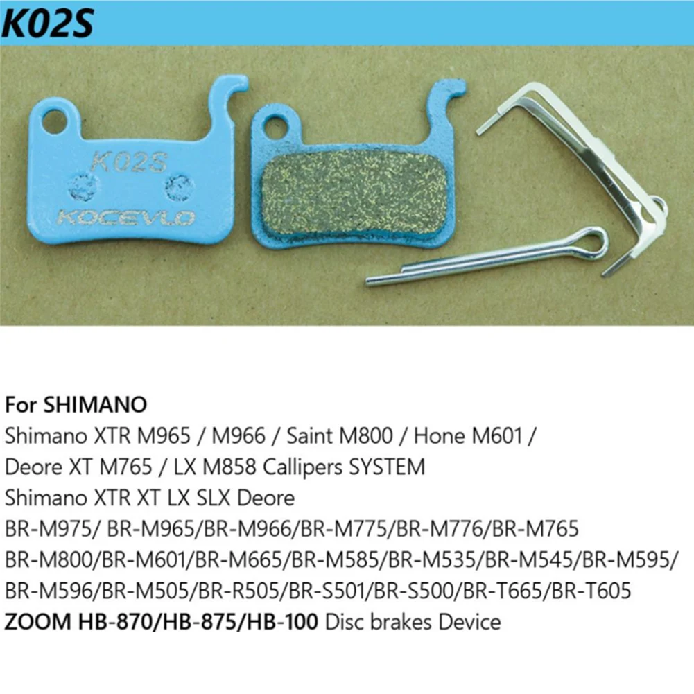 Enhanced Heat Dissipation and Noise Suppression Bicycle MTB Cycling Brake Pads Organic Compound and Sintered Metal