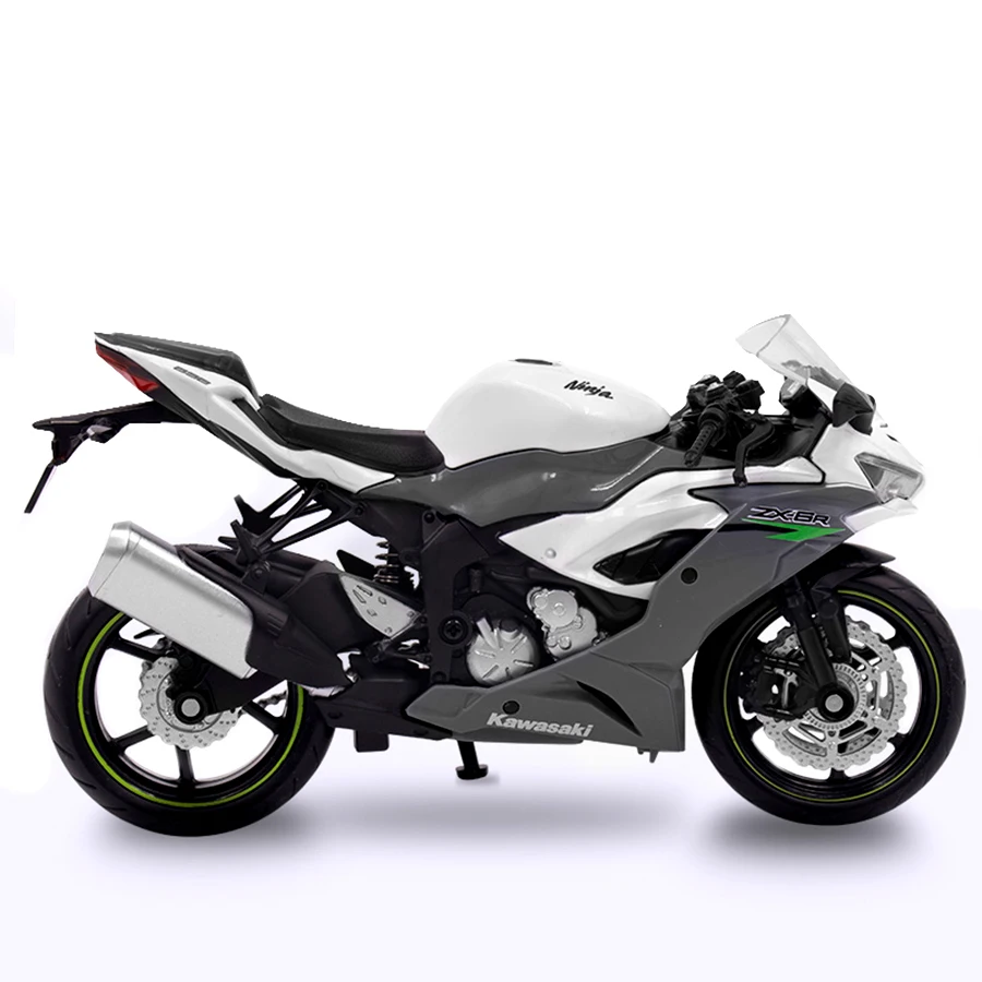 1/12 Kawasaki Ninja ZX-6R Motorcycle Toy 1:12 RMZ City Diecast Model Super Sport Miniature Collection Gift For Boy Children Kid