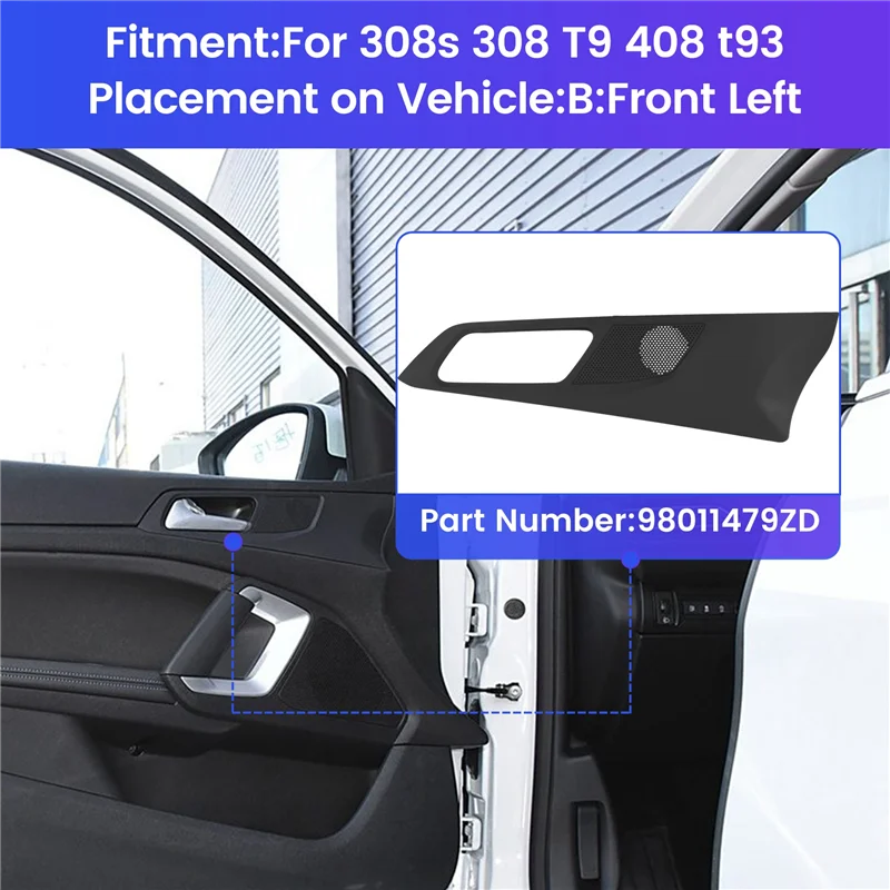 F-3C для 308S, новинка 308 T9, новинка 408 T93, внутренняя панель двери, ручка, накладка, накладка контроллера, 98011479ZD