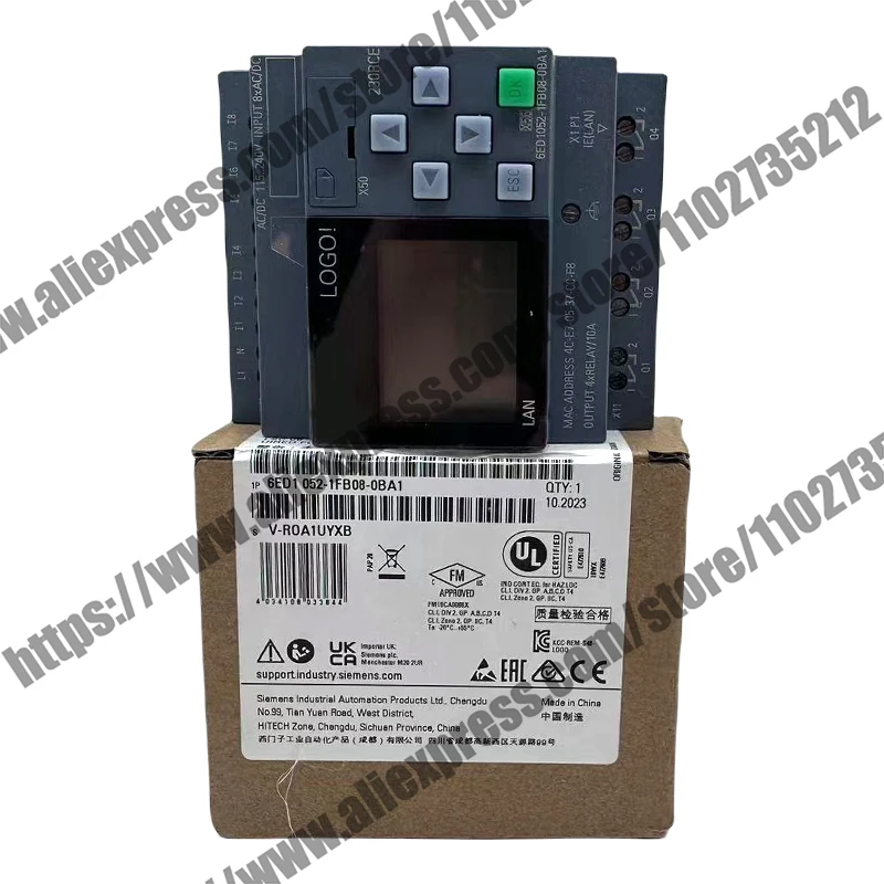 PLC Logic Module Display Ethernet 115V/230V/Relay 230 RCE 6ED1 052 6ED1052-1FB08-0BA1 6ED10521FB080BA1 Original New