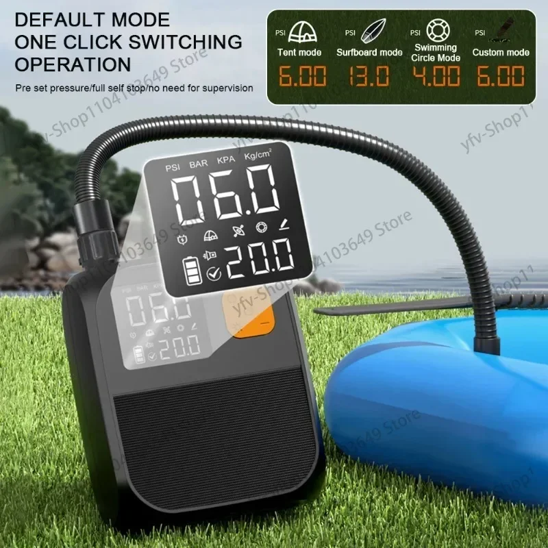 Wireless Portable Car Pump Multipurpose Fast Inflation Cordless Electric Digital Tire Inflation Pump For Ball