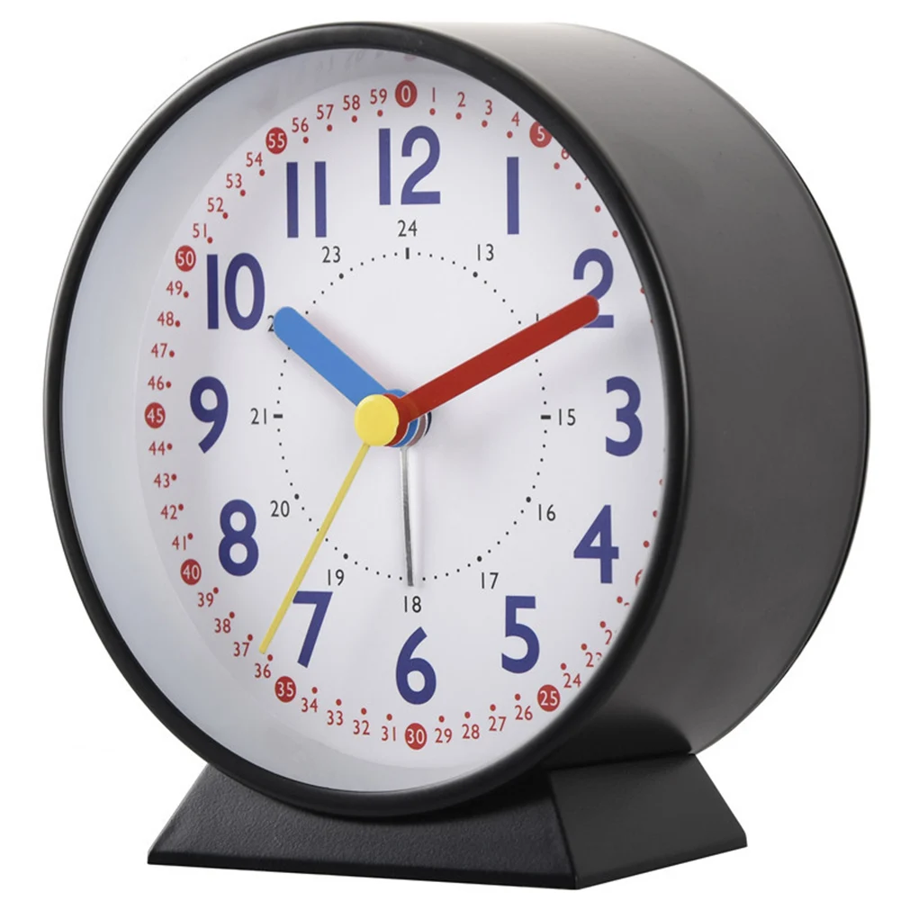 Compact Clock Luminous Alarm Clock Silent Movement Battery Operated Metal Material Compact Portable Alarm Clock