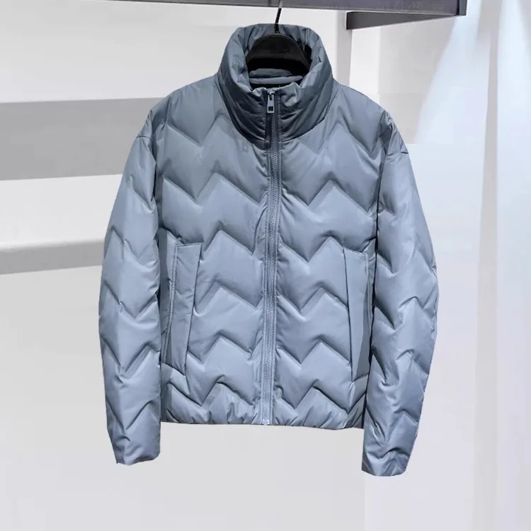 التصميم الأصلي الشتاء الرجال ort Thiened الوقوف طوق عارضة Du down Jaet Youth Faion ملابس خارجية البوليستر النايلون Com...