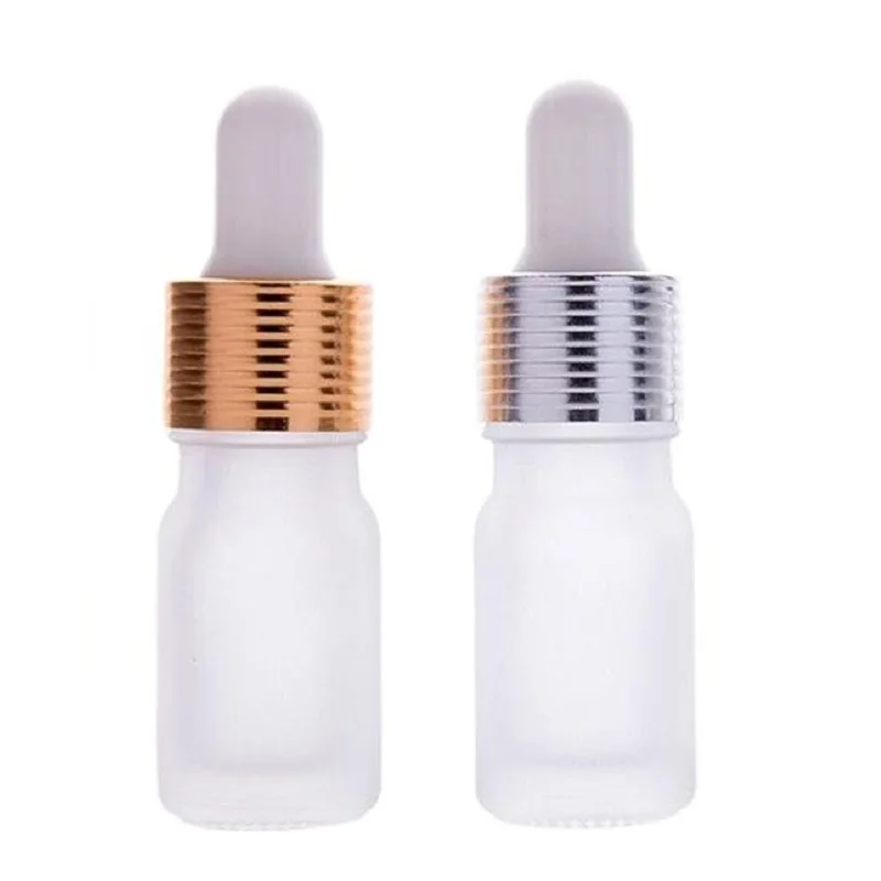 

5ml Small Essential Oil Dropper Bottle Frosted Glass Aromatherapy Liquid Drop Pipette Bottle Cosmetic Serum Dropper Bottle 50pcs