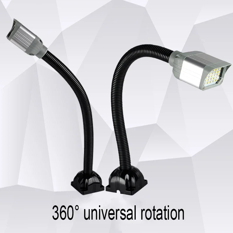 

4W/7W/10W 500MM Long Flexiable Gooseneck LED Machine Tool Working Lamp Magnetic Lamp 24V Metal Header Punch/Milling Machine Lamp