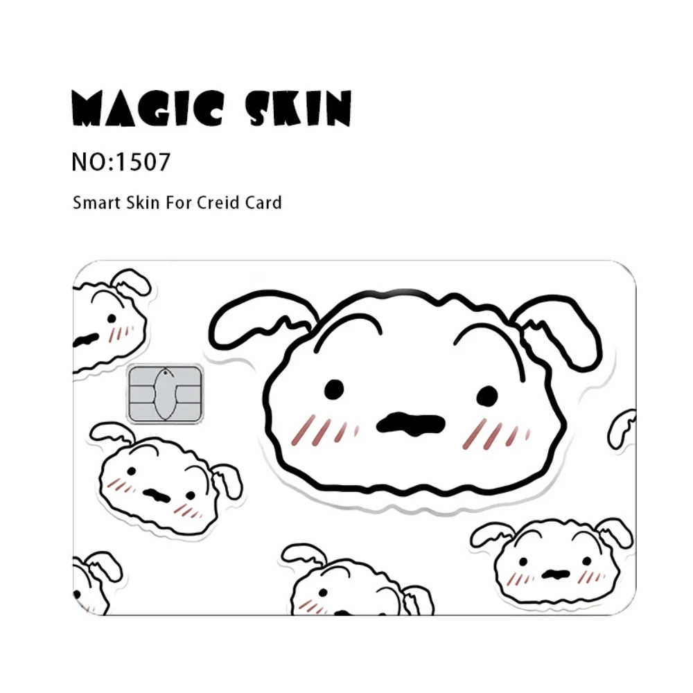 Kawaii Crayon Shin-Chan Kleine Chip HD PVC Film Tape Skin voor Credit Debetkaart Waterdicht Krasbestendig Stickers Meisjes geschenken