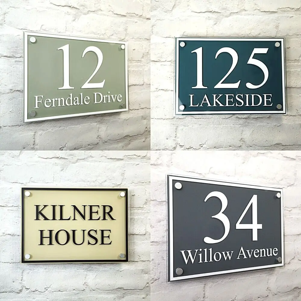 Customized Large Traditional House Number Signs /Address Plaques Property Name plate A4