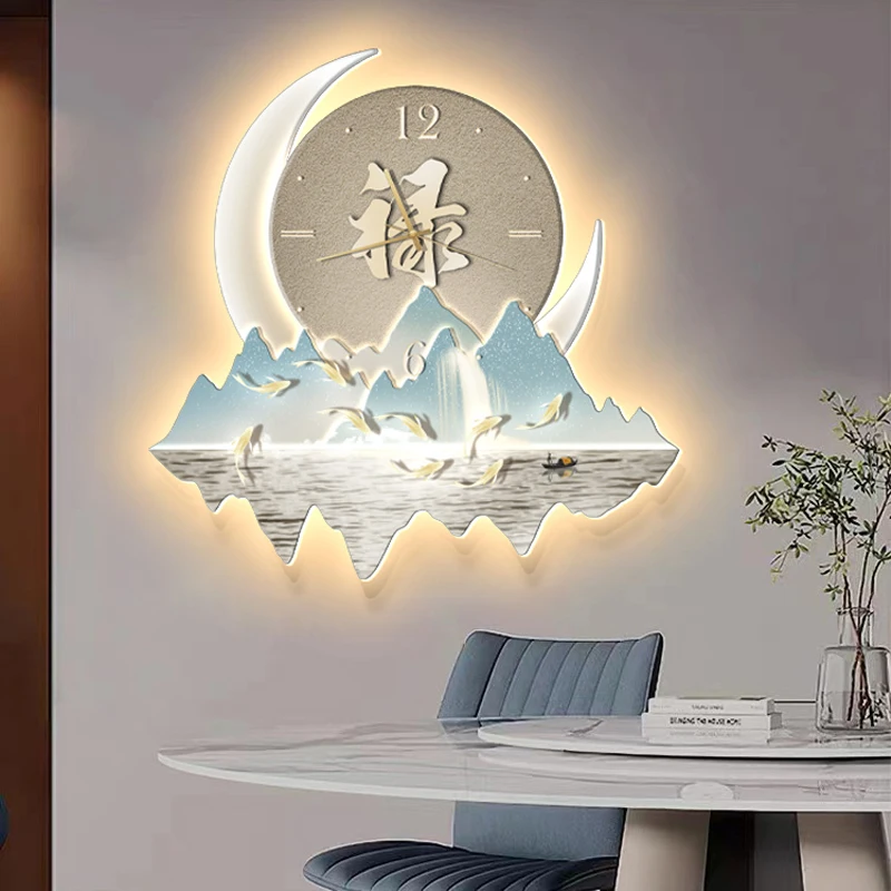 

European Art Mura Wall Clocks Luxury Restaurant Nordic Minimalist Wall Watch Creative Aesthetic Restaurant Reloj Home Decor