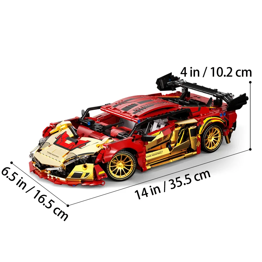 男の子用スポーツカー建設キット,1:14スケールのレーシングカー,大人用おもちゃモデル,レゴセットと互換性,1383個