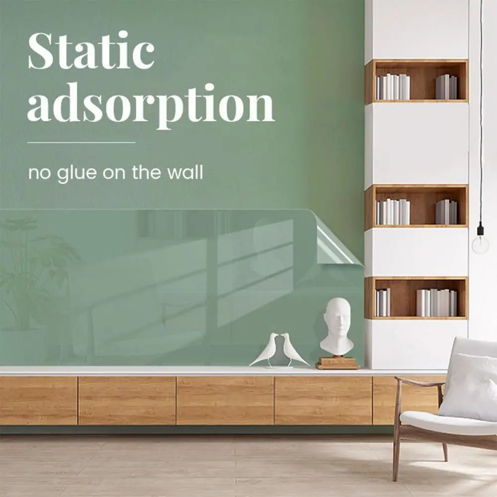 

45cm×800cm Wall Protective Film Scratch-resistant Anti-dirty The Wall Home Transparent Electrostatic Wall Protection Sticker