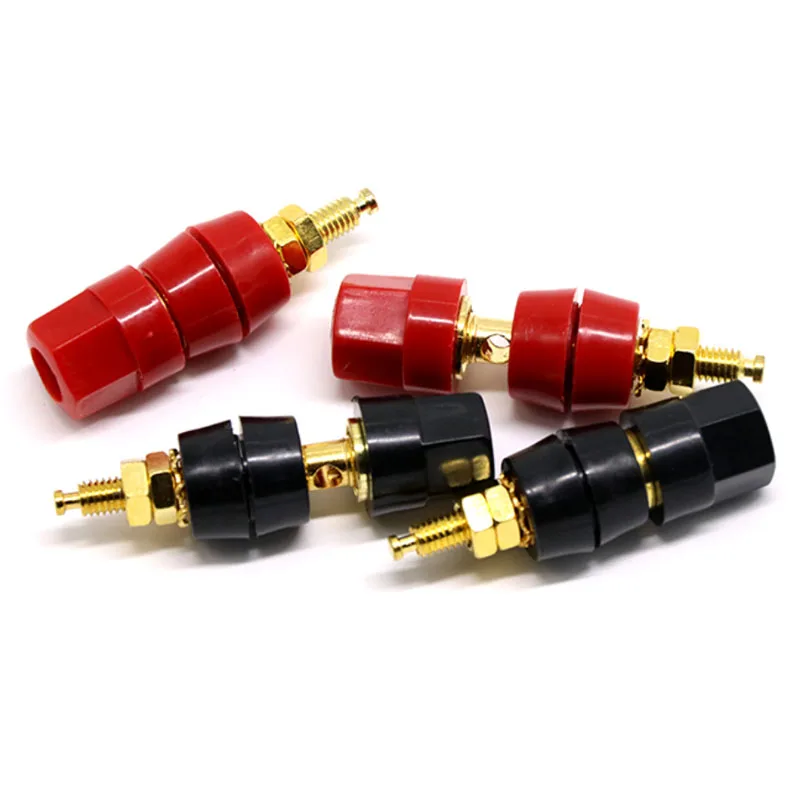 สีดำสีแดง M5 M6 M8 M10 Wire Binding โพสต์สกรูแบตเตอรี่ลิเธียมเชื่อมอินเวอร์เตอร์ Clamp แหล่งจ่ายไฟเชื่อมต่อ Terminal splice