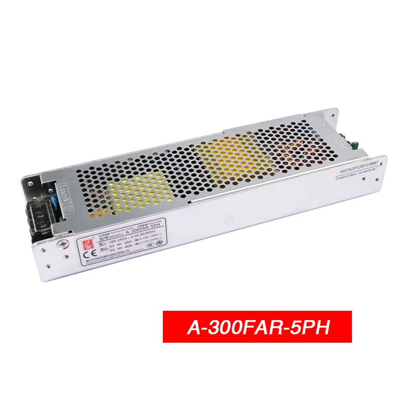 AC90V~AC264V Wide voltage to 5V 40A 200W / 5V 60A 300W Chuanglian Power Supply A-200FAR-5PH /  A-300FAR-5 For LED Display Screen