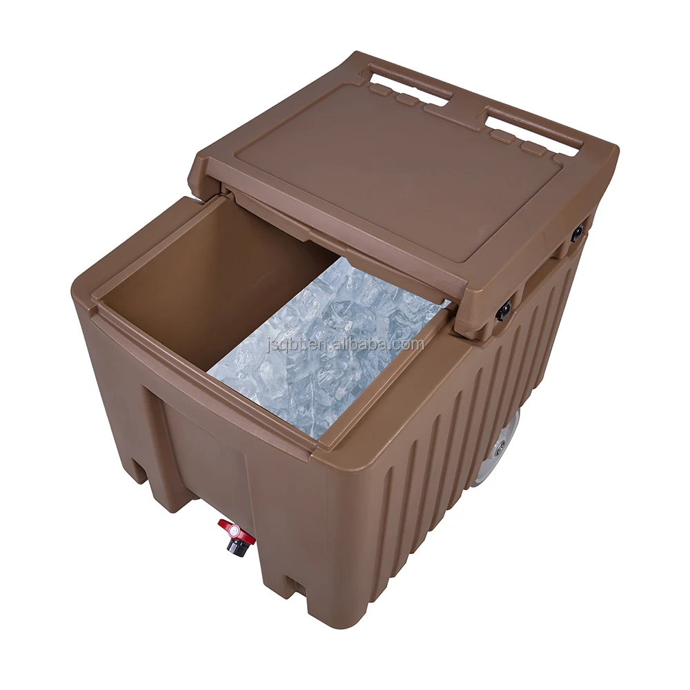 Hotel Restaurant Plastic Ice Cube Storage Cart Insulated Ice Cube Tray