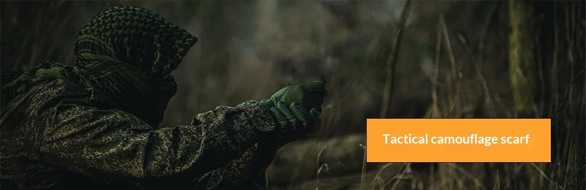 Taktisches Tarnnetz-Schal, Atmungsaktiver Scharfschützenschleier für Jagd, Airsoft, Outdoor-Militärausrüstung – Detail 3