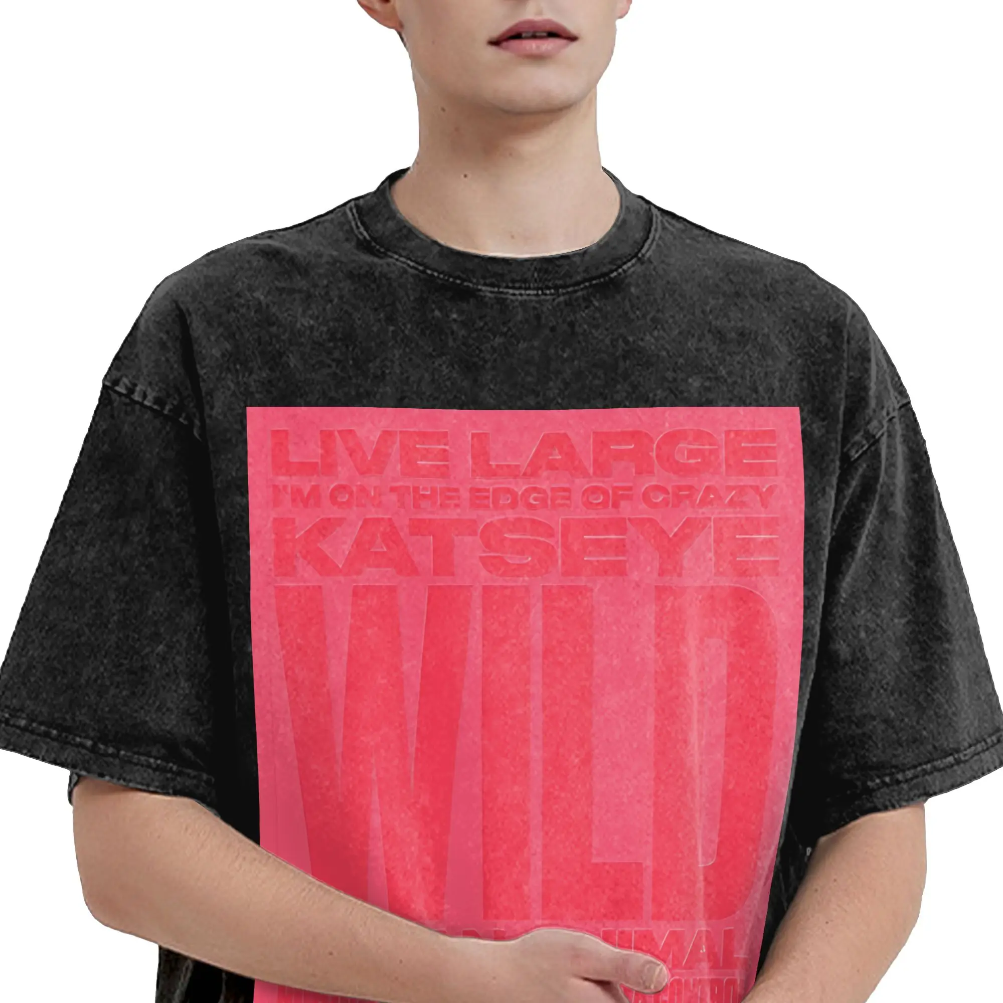 2026 KATSEYEs WILD HEARTS Washed T Shirts Apparel Harajuku T-Shirt  for Men Women Tees