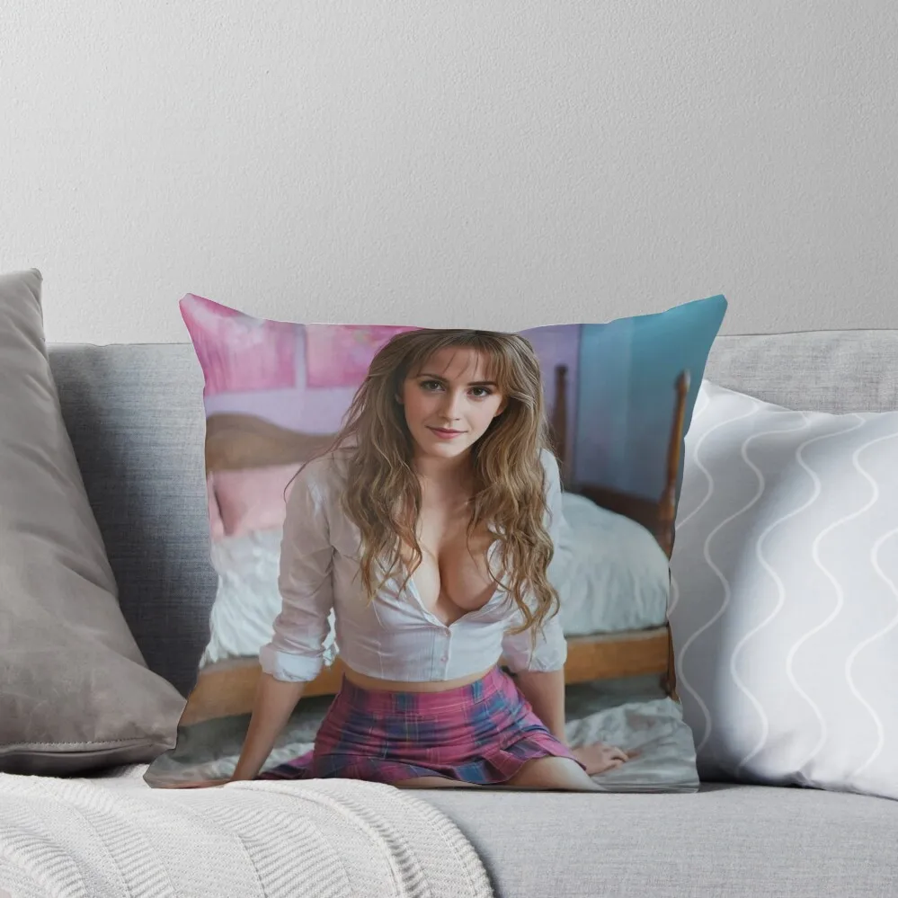 

emma watson Throw Pillow Elastic Cover For Sofa Pillowcase Cushion pillow cover christmas