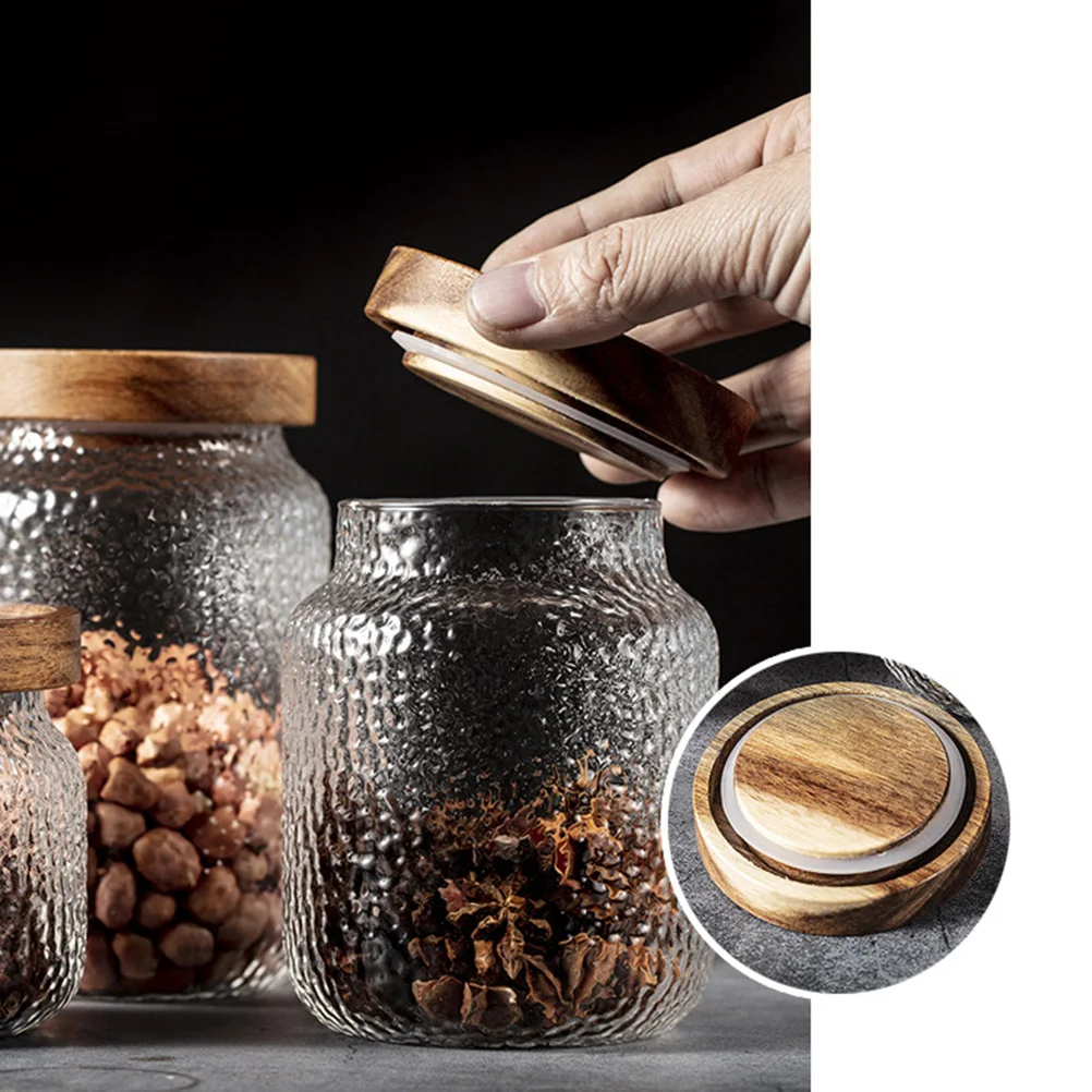 

Glass Tea Food Storage Containers Sealed Canisters Jar Jars with Lids Pot