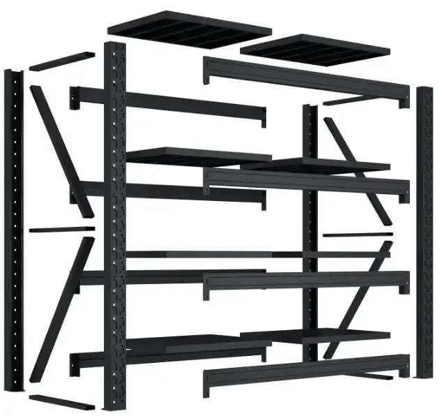 100KG Load Light Duty Metal Industrial Storage Rack Boltless Corrosion Protection Sturdy Warehouse Racking Professional Shelf