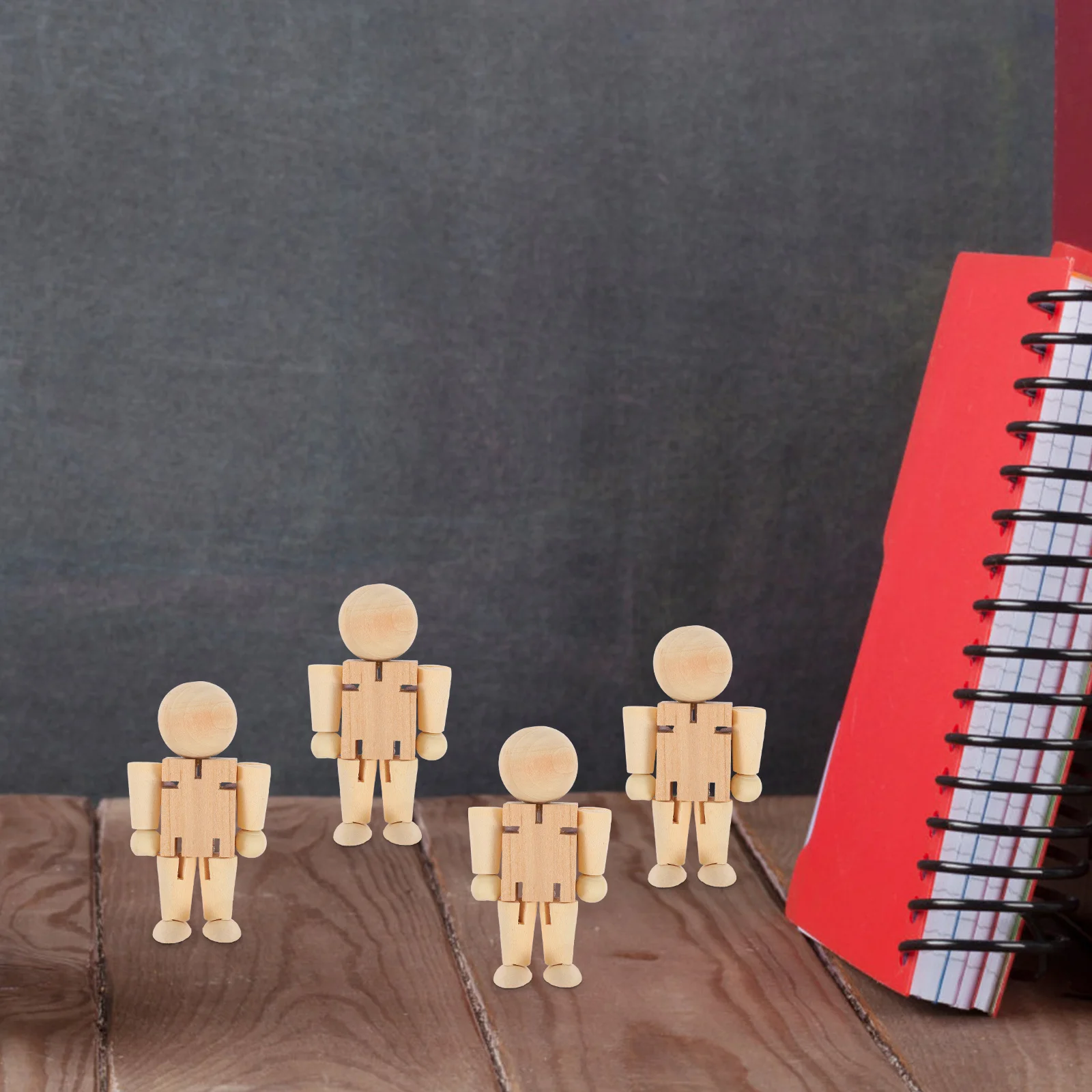 4 Stücke Holz Nussknacker Soldaten Unbemalt DIY Handgefertigte Kreativität Sets Langlebige Dekorative Holz Menschen Figuren Malerei